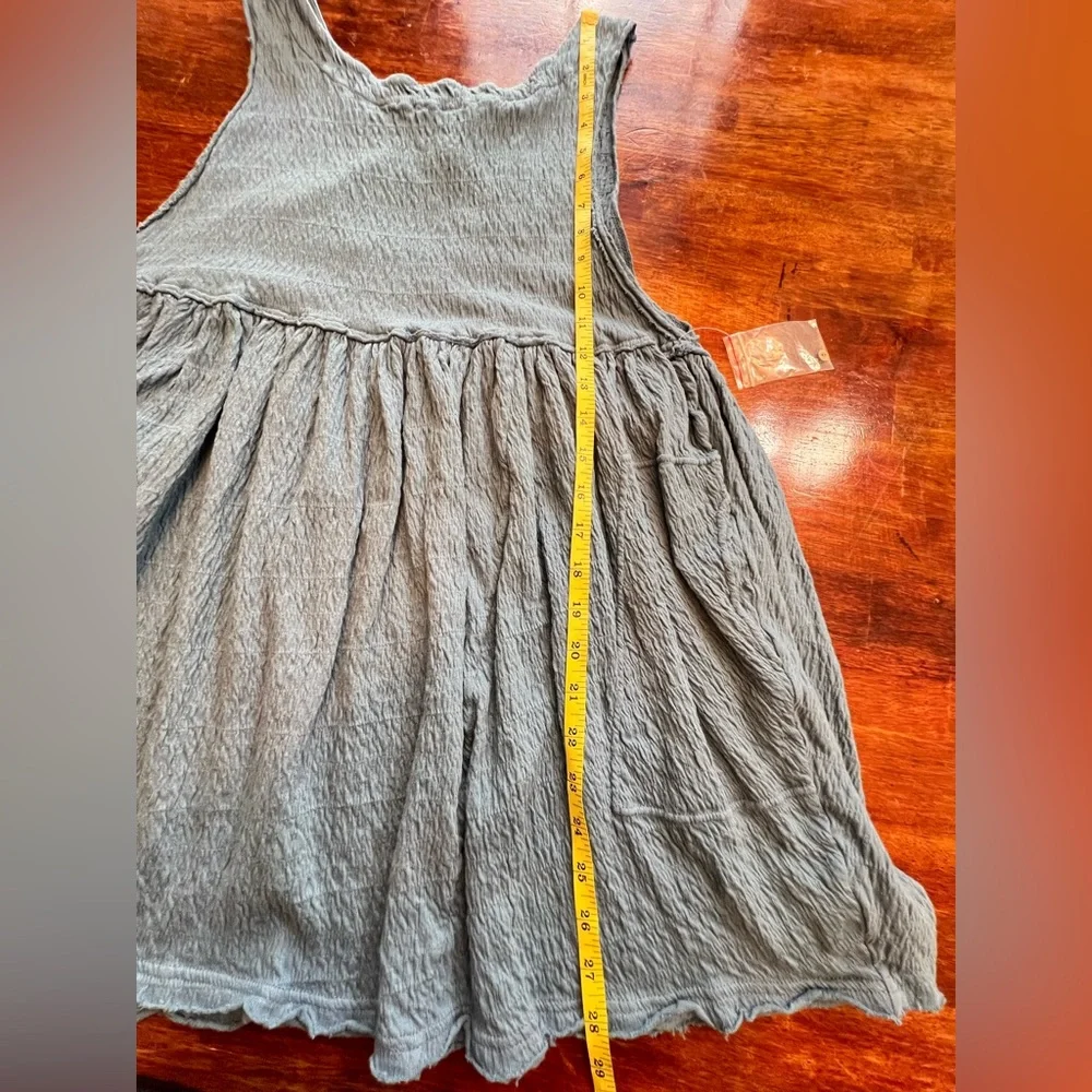 Free People Beach I'm Still Obsessed Sleeveless Mini Dress Size S Blue